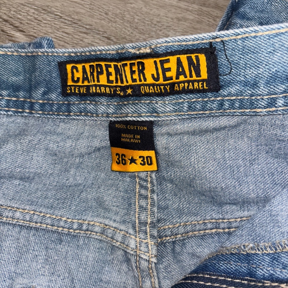 Steve & Barry's Men's Light Blue Relaxed Jeans - Picture 3 of 3